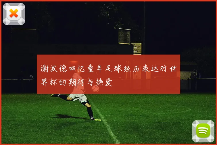 谢泼德回忆童年足球经历表达对世界杯的期待与热爱